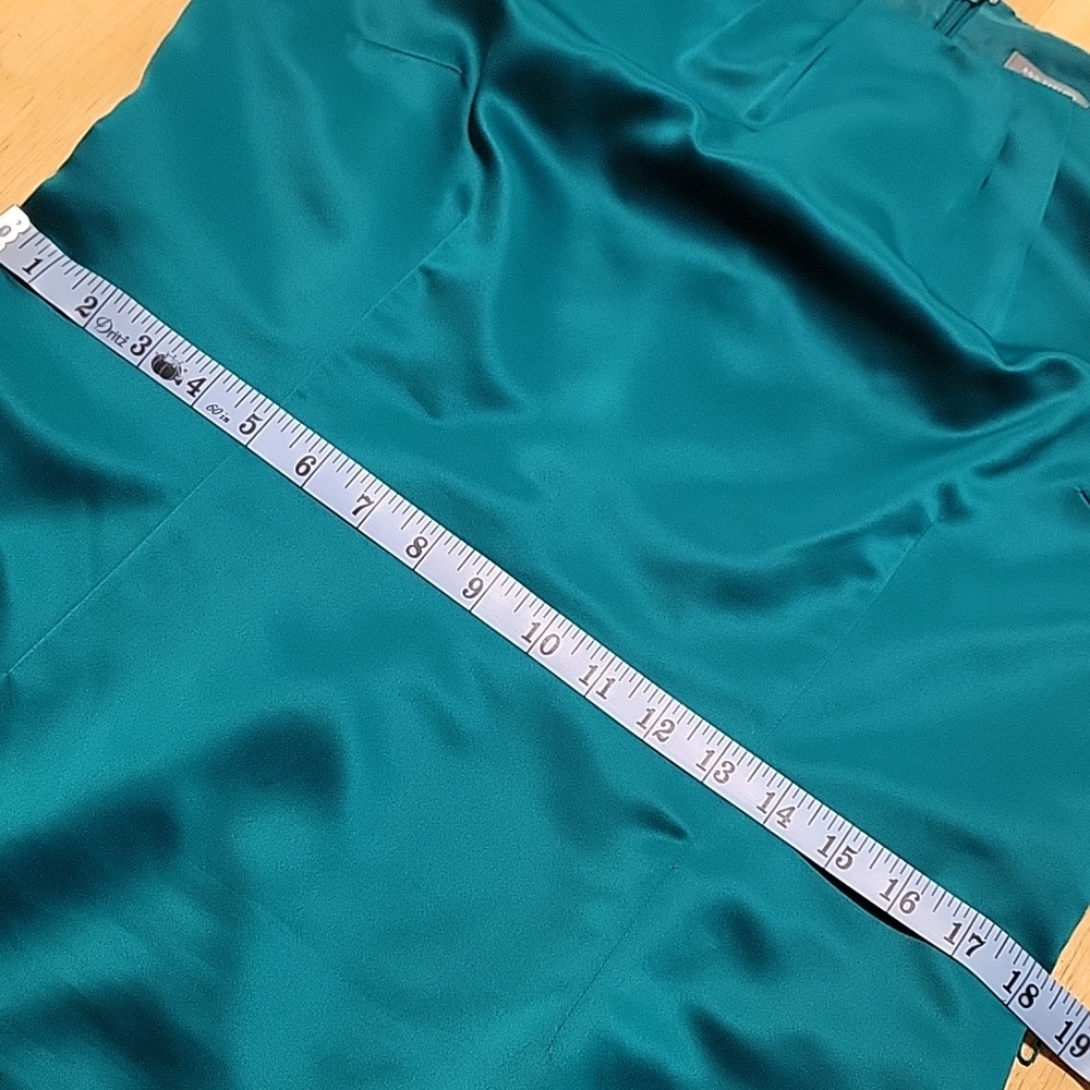 Ann Taylor Teal Sleeveless Belted Sheath Dress - Picture 10 of 13